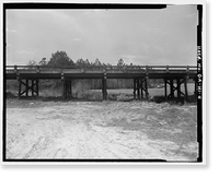 Mill Creek Bridge, State Highway 31/U.S. 441 spanning Mill Creek, Pridgen, Coffee County, GA - 4, Historic Print