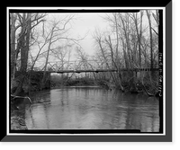 Historic Framed Print, Georgia DOT Bridge No. 083/00201/X/00372N, Spanning Lookout Creek on County Road 201, New England, Dade County, GA - 3,  17-7/8" x 21-7/8"