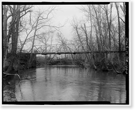 Historic Framed Print, Georgia DOT Bridge No. 083/00201/X/00372N, Spanning Lookout Creek on County Road 201, New England, Dade County, GA - 3,  17-7/8" x 21-7/8"