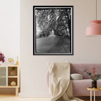 Historic Framed Print, Georgia DOT Bridge No. 129/00228/00505E, Spanning Salacoa Creek on County Road 228, Fairmount, Gordon County, GA,  17-7/8" x 21-7/8"