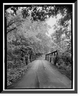 Historic Framed Print, Georgia DOT Bridge No. 129/00228/00505E, Spanning Salacoa Creek on County Road 228, Fairmount, Gordon County, GA - 2,  17-7/8" x 21-7/8"