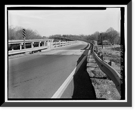 Historic Framed Print, Sand Bar Ferry Bridge, Spanning Savannah River  on State Highway 28, Augusta, Richmond County, GA - 2,  17-7/8" x 21-7/8"