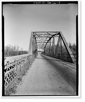 Sand Bar Ferry Bridge, Spanning Savannah River on State Highway 28, Augusta, Richmond County, GA - 9, Historic Print