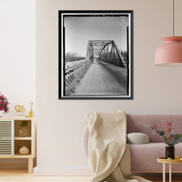 Sand Bar Ferry Bridge, Spanning Savannah River on State Highway 28, Augusta, Richmond County, GA - 9, Historic Print