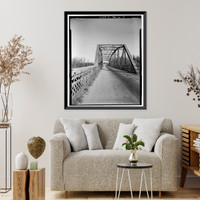 Sand Bar Ferry Bridge, Spanning Savannah River on State Highway 28, Augusta, Richmond County, GA - 9, Historic Print