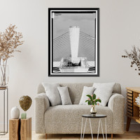 Sidney Lanier Bridge, Spanning Brunswick River, Brunswick, Glynn County, GA - 2, Vintage Wall Art