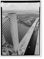 Sidney Lanier Bridge, Spanning Brunswick River, Brunswick, Glynn County, GA - 10, Historic Print
