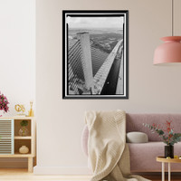 Sidney Lanier Bridge, Spanning Brunswick River, Brunswick, Glynn County, GA - 10, Historic Print
