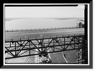 Sidney Lanier Bridge, Spanning Brunswick River, Brunswick, Glynn County, GA - 22, Antique Print