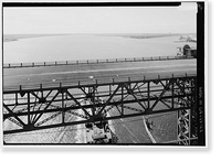 Sidney Lanier Bridge, Spanning Brunswick River, Brunswick, Glynn County, GA - 22, Antique Print
