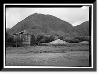 Historic Framed Print, Kalaupapa Water Supply System, Waikolu Valley to Kalaupapa Settlement, Island of Molokai, Kalaupapa, Kalawao County, HI - 35,  17-7/8" x 21-7/8"