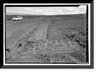Historic Framed Print, Crater Rim Drive, Volcano, Hawaii County, HI - 5,  17-7/8" x 21-7/8"