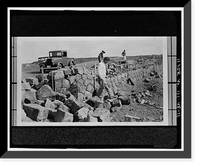 Historic Framed Print, Crater Rim Drive, Volcano, Hawaii County, HI - 15,  17-7/8" x 21-7/8"