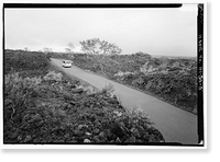 Historic Framed Print, Mauna Loa Road, Volcano, Hawaii County, HI - 5,  17-7/8" x 21-7/8"
