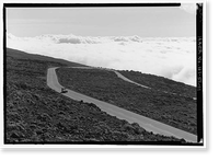 Haleakala National Park Roads, Pukalani, Maui County, HI - 11, Antique Print