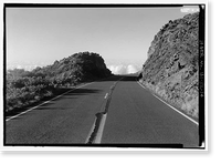 Historic Framed Print, Haleakala National Park Roads, Pukalani, Maui County, HI - 14,  17-7/8" x 21-7/8"