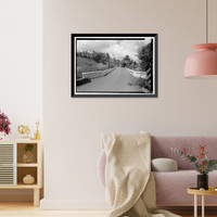 Historic Framed Print, Haleakala National Park Roads, Pukalani, Maui County, HI - 27,  17-7/8" x 21-7/8"