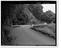 Historic Framed Print, Paihi Bridge, Spanning Paihi Gulch at Hana Highway (County Route 31), Kipahulu, Maui County, HI,  17-7/8" x 21-7/8"