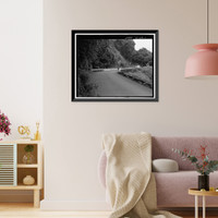 Historic Framed Print, Paihi Bridge, Spanning Paihi Gulch at Hana Highway (County Route 31), Kipahulu, Maui County, HI,  17-7/8" x 21-7/8"