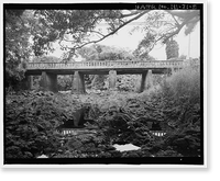 Historic Framed Print, Waiohonu Bridge, Spanning Waiohonu Stream on Hana Highway (County Route 31), Puuiki, Maui County, HI - 5,  17-7/8" x 21-7/8"