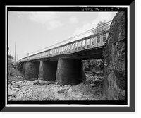 Historic Framed Print, Waiohonu Bridge, Spanning Waiohonu Stream on Hana Highway (County Route 31), Puuiki, Maui County, HI - 7,  17-7/8" x 21-7/8"