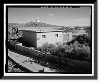 Historic Framed Print, Edwards Air Force Base, Air Force Rocket Propulsion Laboratory, Electrical Substation, Test Area 1-115, northwest end of Saturn Boulevard, Boron vicinity, Kern County, CA,  17-7/8" x 21-7/8"