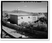 Historic Framed Print, Edwards Air Force Base, Air Force Rocket Propulsion Laboratory, Electrical Substation, Test Area 1-115, northwest end of Saturn Boulevard, Boron vicinity, Kern County, CA,  17-7/8" x 21-7/8"