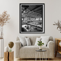 Historic Framed Print, U.S. Naval Air Station, Seaplane Hangar, Pensacola, Escambia County, FL - 9,  17-7/8" x 21-7/8"