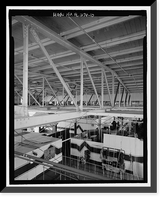 Historic Framed Print, U.S. Naval Air Station, Seaplane Hangar, Pensacola, Escambia County, FL - 10,  17-7/8" x 21-7/8"