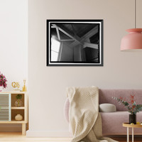 Historic Framed Print, U.S. Naval Air Station, Seaplane Hangar, Pensacola, Escambia County, FL - 13,  17-7/8" x 21-7/8"