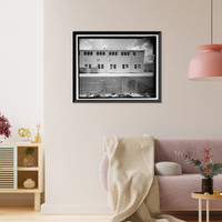 Historic Framed Print, U.S. Naval Air Station, Seaplane Hangar, Pensacola, Escambia County, FL - 18,  17-7/8" x 21-7/8"