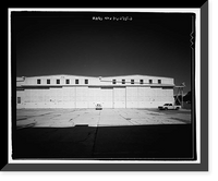 Historic Framed Print, U.S. Naval Air Station, Seaplane Hangar, Pensacola, Escambia County, FL - 19,  17-7/8" x 21-7/8"