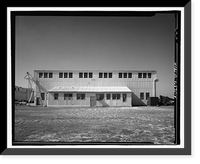 Historic Framed Print, U.S. Naval Air Station, Seaplane Hangar, Pensacola, Escambia County, FL - 20,  17-7/8" x 21-7/8"