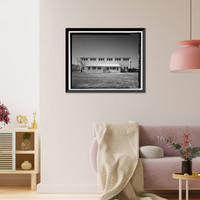 Historic Framed Print, U.S. Naval Air Station, Seaplane Hangar, Pensacola, Escambia County, FL - 20,  17-7/8" x 21-7/8"