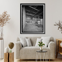 Historic Framed Print, U.S. Naval Air Station, Seaplane Hangar, Pensacola, Escambia County, FL - 24,  17-7/8" x 21-7/8"