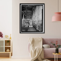 Historic Framed Print, U.S. Naval Air Station, Seaplane Hangar, Pensacola, Escambia County, FL - 31,  17-7/8" x 21-7/8"