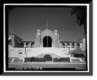 Historic Framed Print, Miami Municipal Water Softening Plant, 700 West Second Avenue, Hialeah, Miami-Dade County, FL - 8,  17-7/8" x 21-7/8"