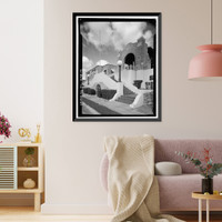 Historic Framed Print, Miami Municipal Water Softening Plant, 700 West Second Avenue, Hialeah, Miami-Dade County, FL - 9,  17-7/8" x 21-7/8"