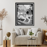 Historic Framed Print, Miami Municipal Water Softening Plant, 700 West Second Avenue, Hialeah, Miami-Dade County, FL - 9,  17-7/8" x 21-7/8"