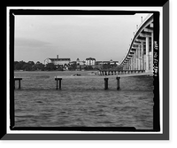 Historic Framed Print, Ormond Hotel, 15 East Granada, Ormond Beach, Volusia County, FL,  17-7/8" x 21-7/8"