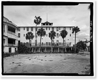 Historic Framed Print, Ormond Hotel, 15 East Granada, Ormond Beach, Volusia County, FL - 3,  17-7/8" x 21-7/8"