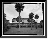 Historic Framed Print, Ormond Hotel, 15 East Granada, Ormond Beach, Volusia County, FL - 10,  17-7/8" x 21-7/8"