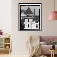 Historic Framed Print, Ormond Hotel, 15 East Granada, Ormond Beach, Volusia County, FL - 13,  17-7/8" x 21-7/8"