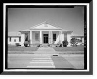 Historic Framed Print, U.S. Naval Air Station, Cadet Administration Building, 140 Fred Bauer Road, Pensacola, Escambia County, FL - 2,  17-7/8" x 21-7/8"
