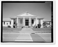 Historic Framed Print, U.S. Naval Air Station, Cadet Administration Building, 140 Fred Bauer Road, Pensacola, Escambia County, FL - 2,  17-7/8" x 21-7/8"