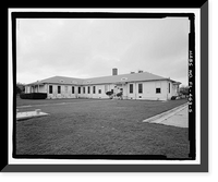 Historic Framed Print, U.S. Naval Air Station, Cadet Administration Building, 140 Fred Bauer Road, Pensacola, Escambia County, FL - 5,  17-7/8" x 21-7/8"