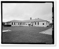 Historic Framed Print, U.S. Naval Air Station, Cadet Administration Building, 140 Fred Bauer Road, Pensacola, Escambia County, FL - 5,  17-7/8" x 21-7/8"