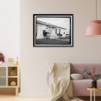 Historic Framed Print, U.S. Naval Air Station, Cadet Administration Building, 140 Fred Bauer Road, Pensacola, Escambia County, FL - 6,  17-7/8" x 21-7/8"
