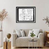 Historic Framed Print, U.S. Naval Air Station, Cadet Administration Building, 140 Fred Bauer Road, Pensacola, Escambia County, FL - 15,  17-7/8" x 21-7/8"
