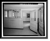 Historic Framed Print, Eglin Air Force Base, Storehouse & Company Administration, Southeast of Flager Road, Nassau Lane, & southern edge of Weekly Bayou, Valparaiso, Okaloosa County, FL - 11,  17-7/8" x 21-7/8"